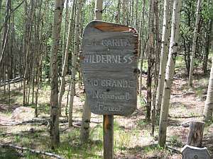 La Garita Wheeler Sign.